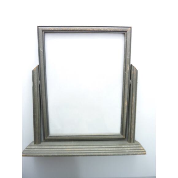 Vintage Wood Picture Frame on Stand Pivots 6.5" x 8.5" - Picture 1 of 5